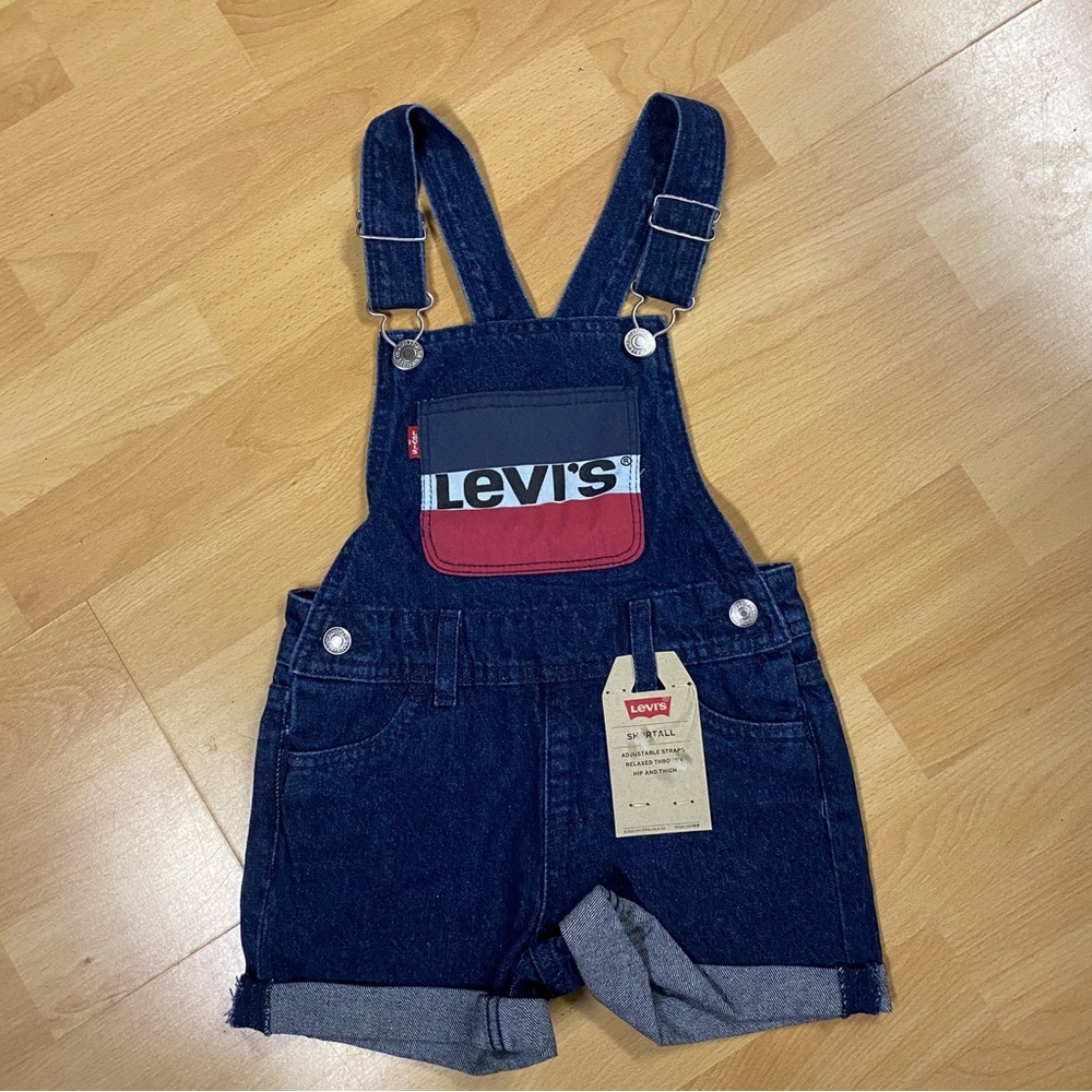 Levi's Dark Toddler Denim Shortall